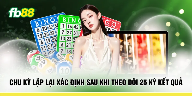 Chu kỳ lặp lại xác định sau khi theo dõi 25 kỳ kết quả