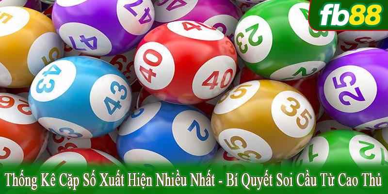 thống kê cặp số xuất hiện nhiều nhất