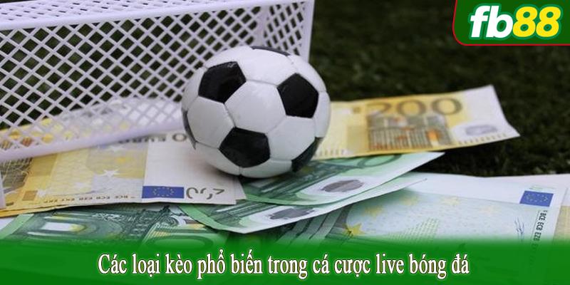 Các loại kèo phổ biến trong cá cược live bóng đá